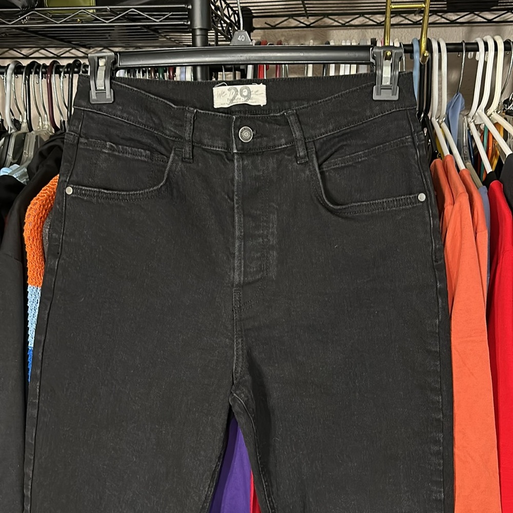 Woman’s Jeans We The Free Black Tall Boot Cut High Rise size 29 Stretch - Picture 8 of 10